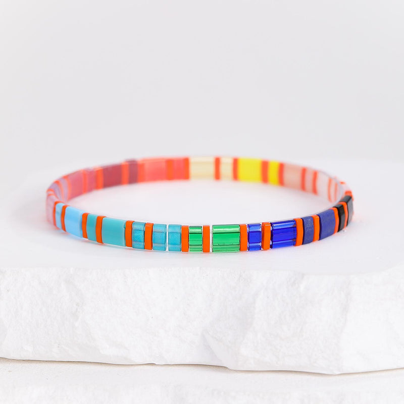 Parure Aloha - Køss Design bracelets perles plates fait main photo 6