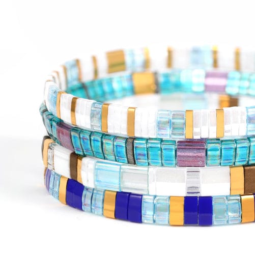 Parure Calodyne - vue détaillée des perles Miyuki japonaises