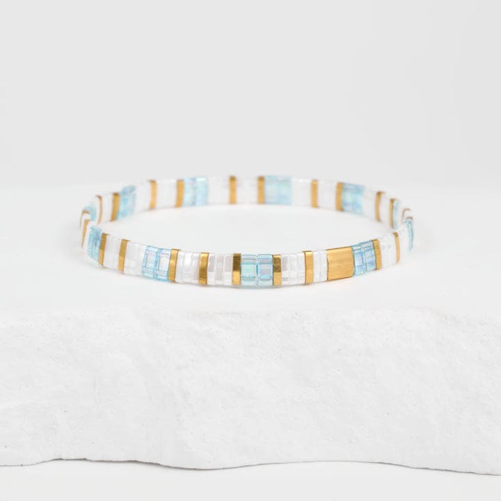 Parure Calodyne - bracelet en perles Miyuki porté au poignet
