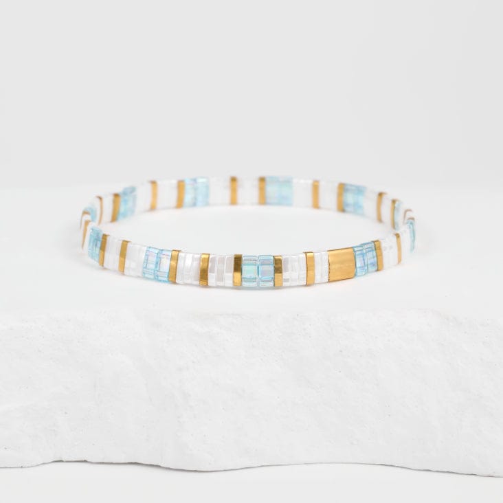 Parure Calodyne - bracelet en perles Miyuki porté au poignet