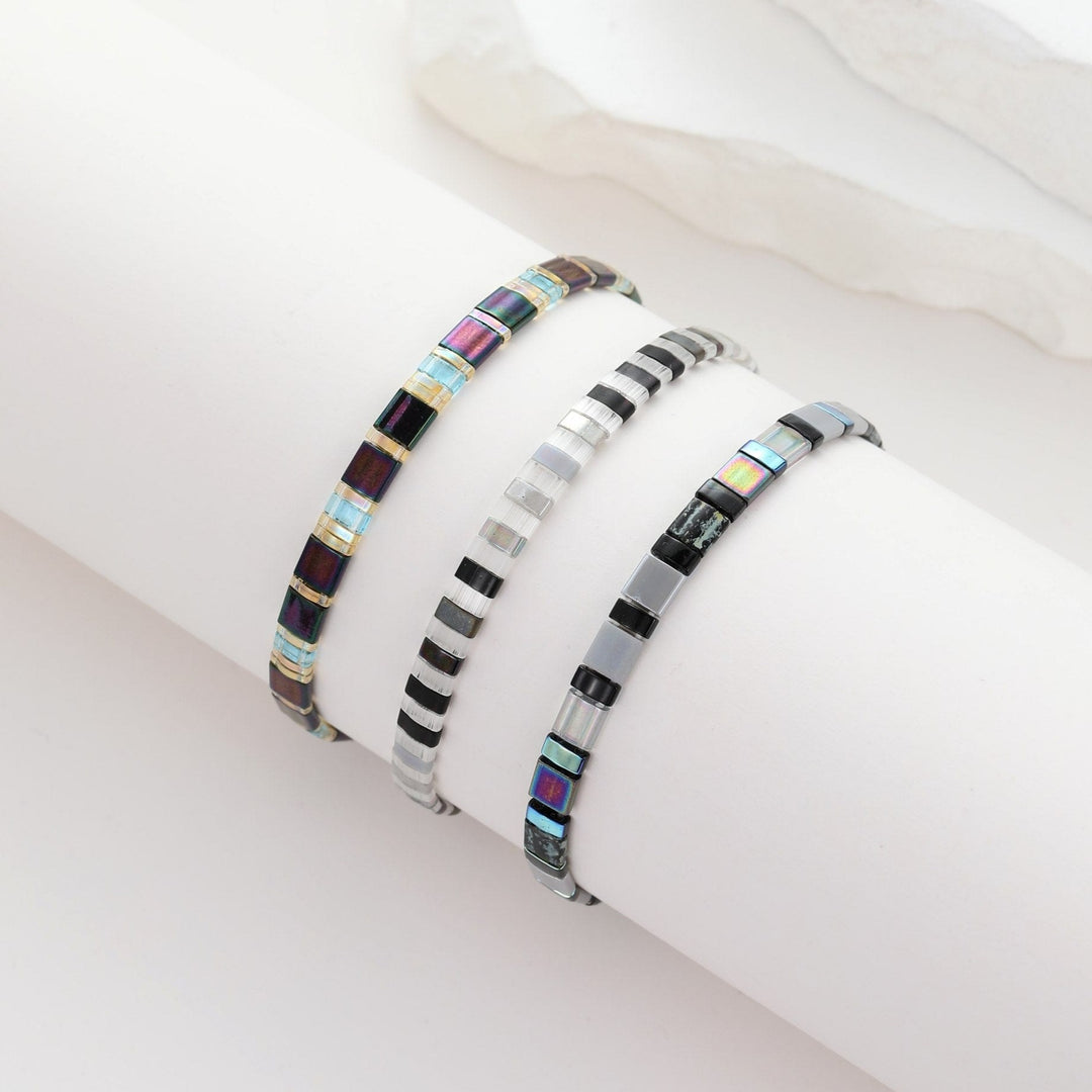Parure Clara - Bracelets de perles - bracelet de perles fait main en perles Miyuki par Køss Design