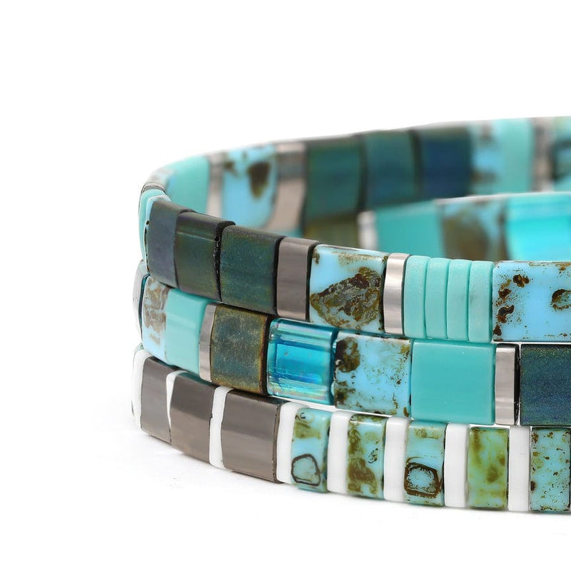 Parure Esmira - vue détaillée des perles Miyuki japonaises