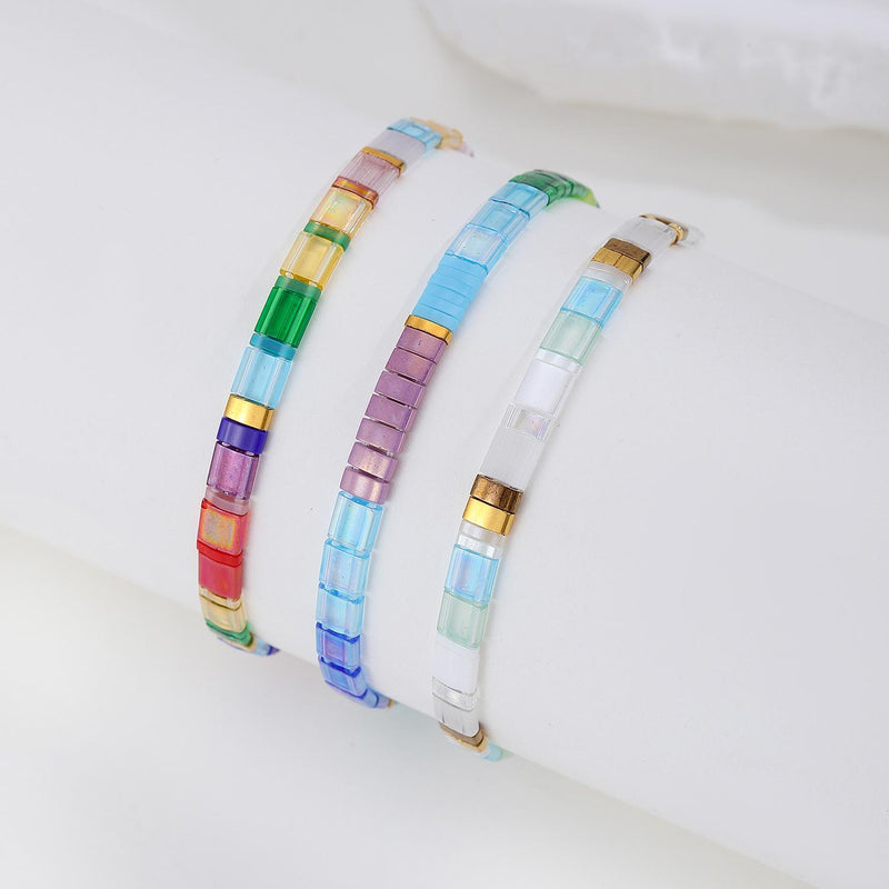 Parure Firenze - Bracelets de perles - bracelet de perles fait main en perles Miyuki par Køss Design