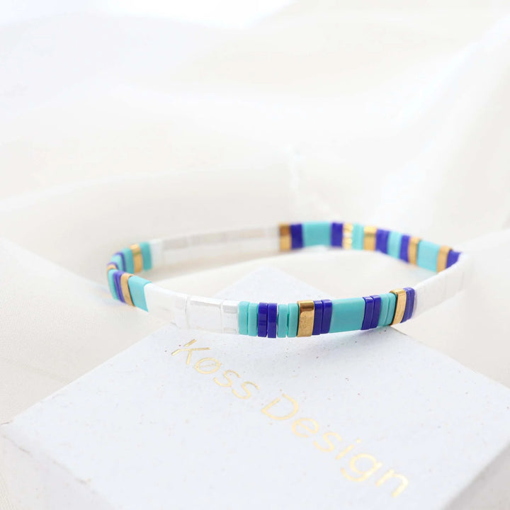 Parure Horizon - bracelet en perles Miyuki porté au poignet