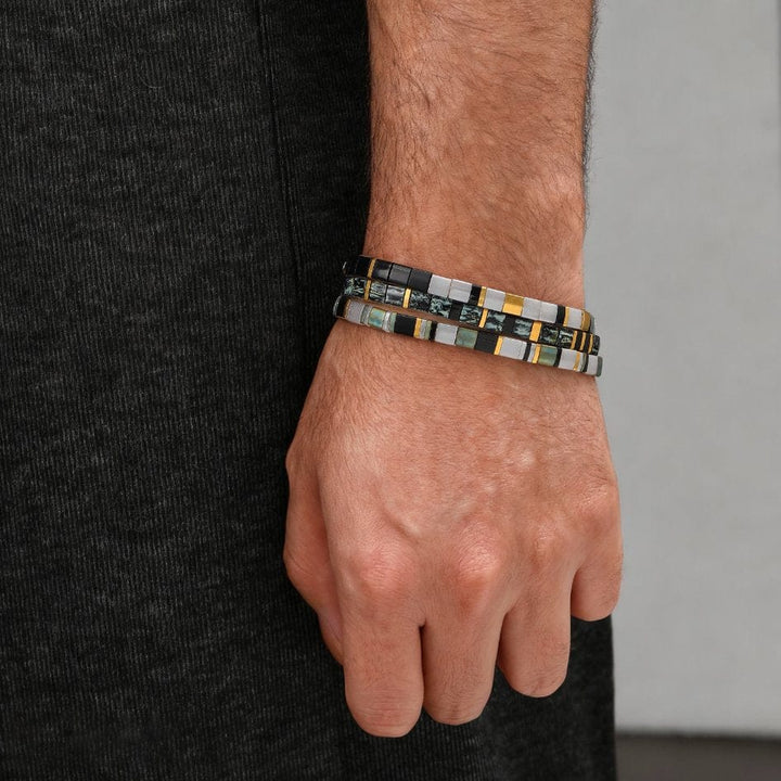 Parure Iconic - vue détaillée des perles Miyuki japonaises