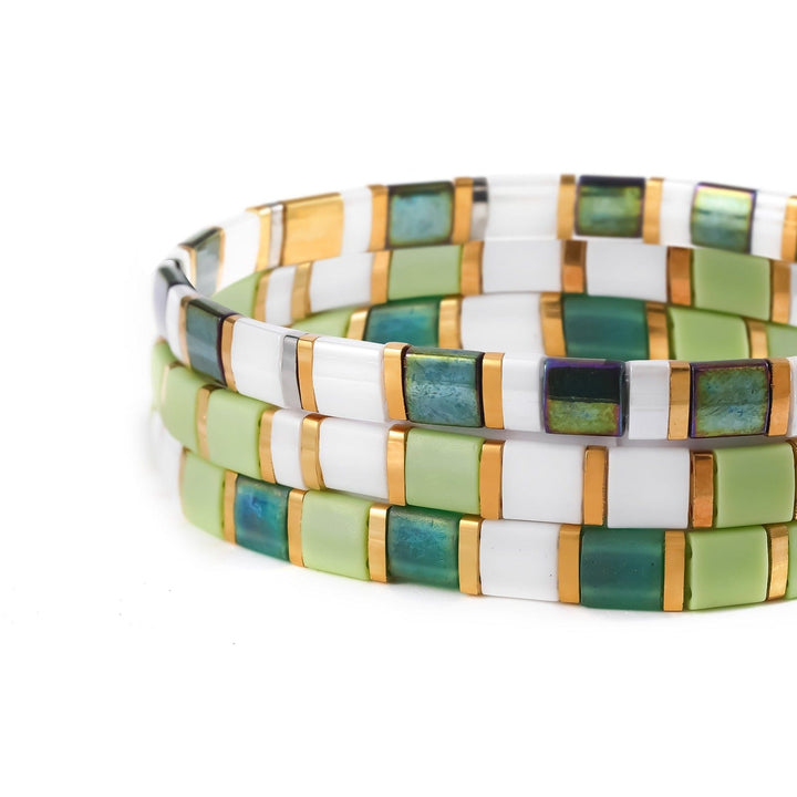 Parure Leonie - vue détaillée des perles Miyuki japonaises