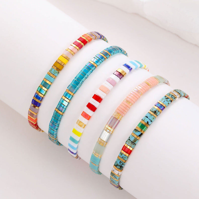 Parure Shine - Bracelets de perles - bracelet de perles fait main en perles Miyuki par Køss Design