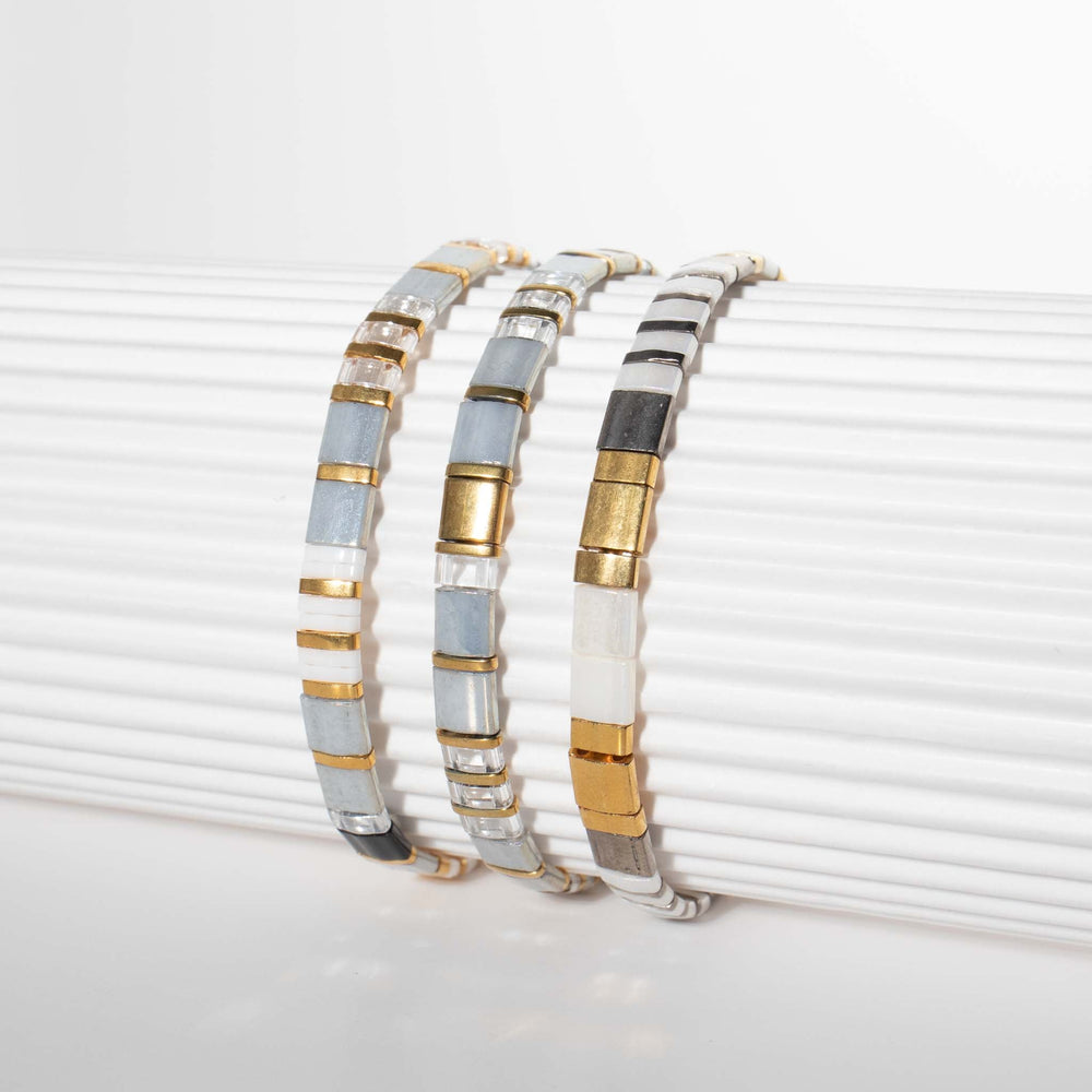 Parure Stars - vue détaillée des perles Miyuki japonaises