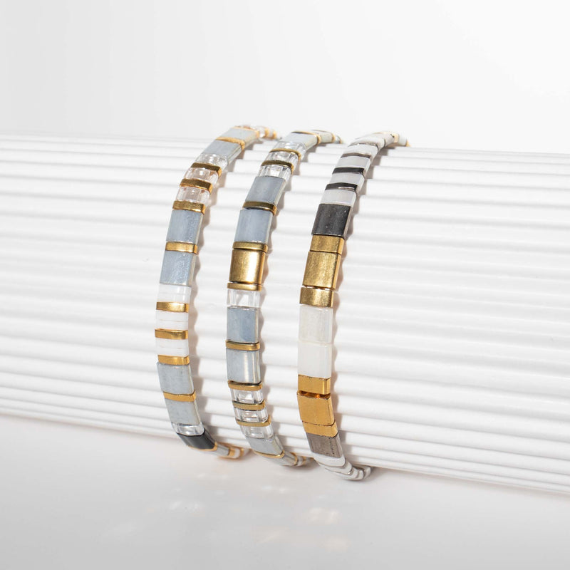 Parure Stars - vue détaillée des perles Miyuki japonaises