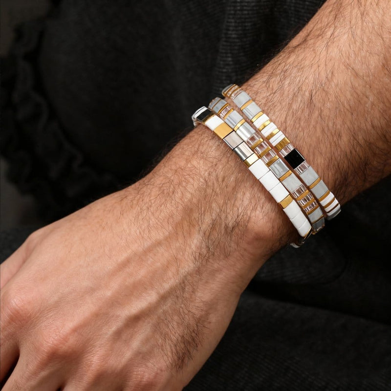 Parure Stars - vue détaillée des perles Miyuki japonaises