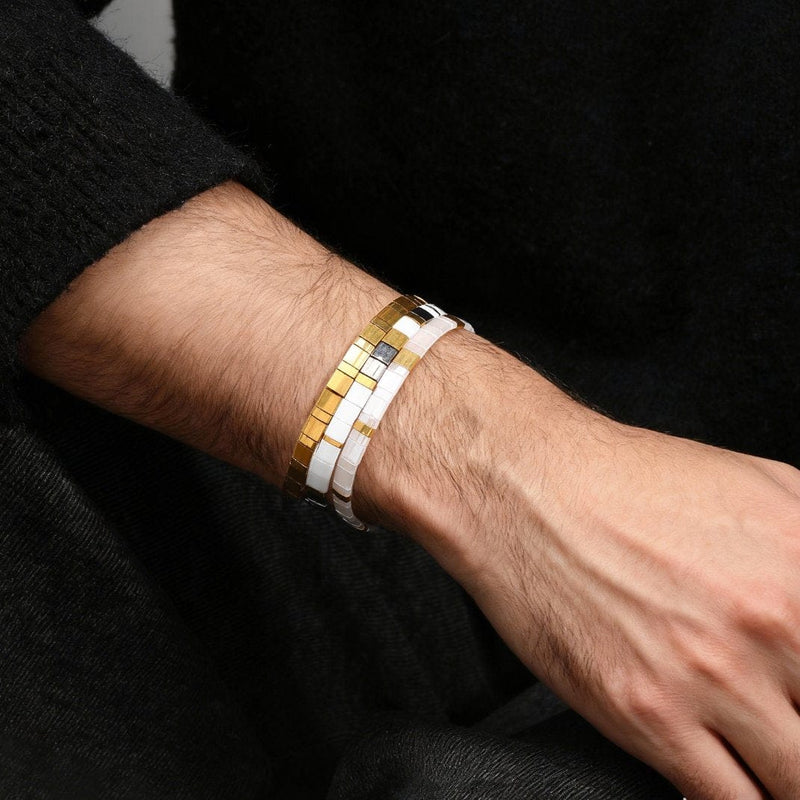 Parure Sun - vue détaillée des perles Miyuki japonaises