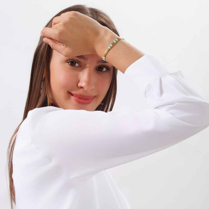 Elodie - vue détaillée des perles Miyuki japonaises