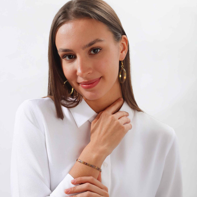 Nadia - détail des couleurs et motifs en perles Miyuki Tila