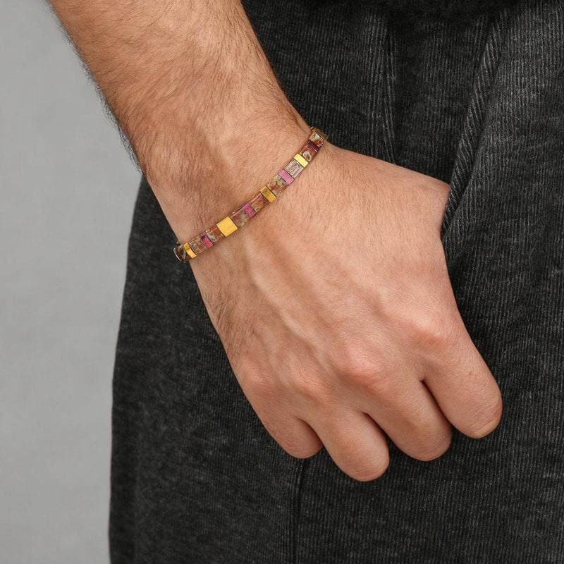 Nadia - bracelet en perles Miyuki porté au poignet