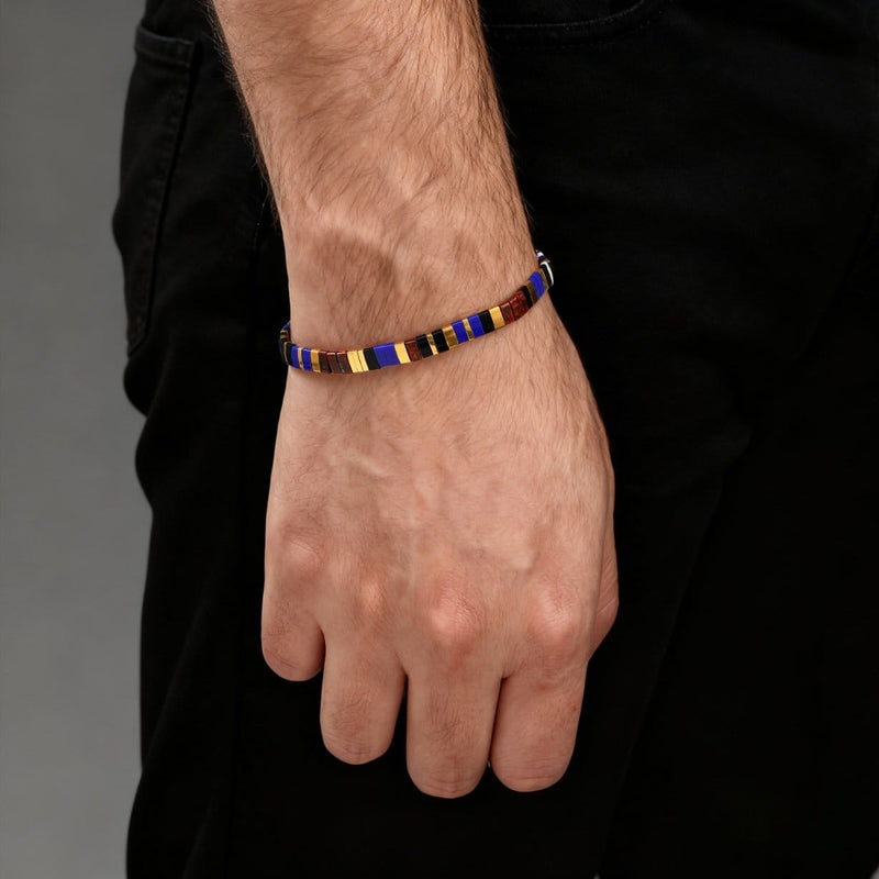 Noa - bracelet en perles Miyuki porté au poignet