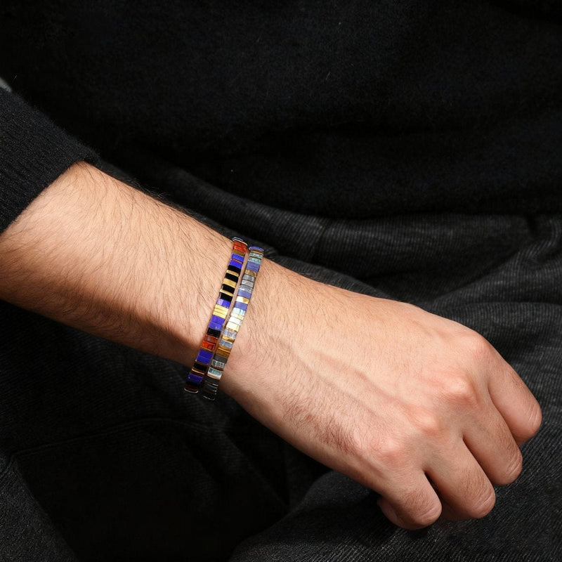 Parure Aurore - Køss Design bracelets perles plates fait main photo 7