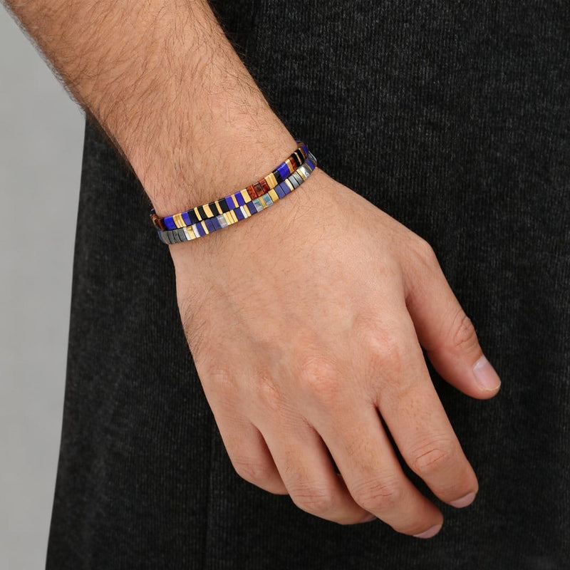 Parure Aurore - vue détaillée des perles Miyuki japonaises