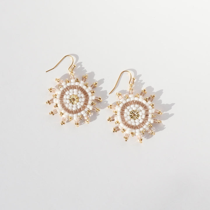 Alya - Boucles d'oreilles - earring fait main en perles Miyuki par Køss Design