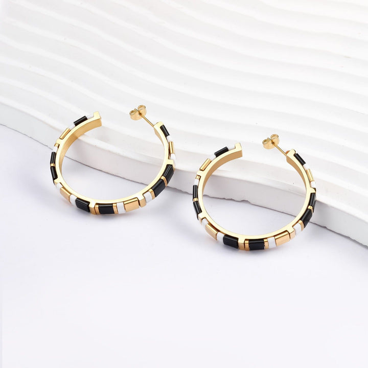 Anna - Boucles d'oreilles - earring fait main en perles Miyuki par Køss Design