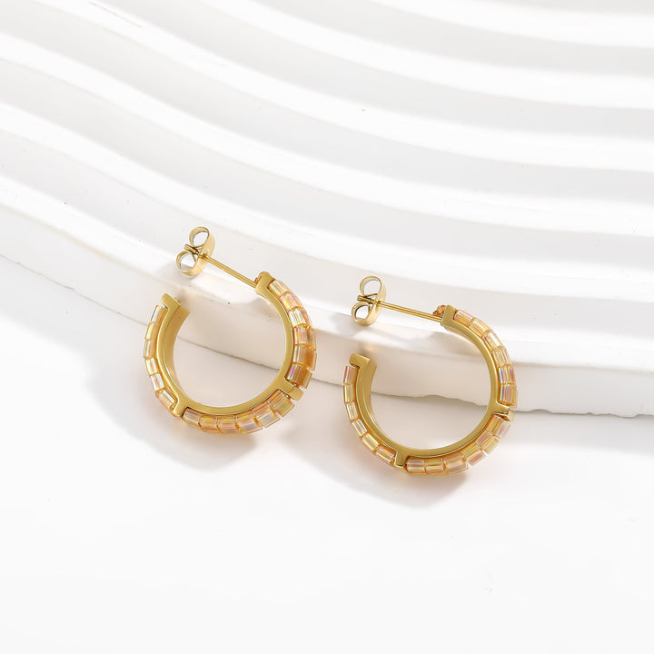 Aurélie - Boucles d'oreilles - earring fait main en perles Miyuki par Køss Design