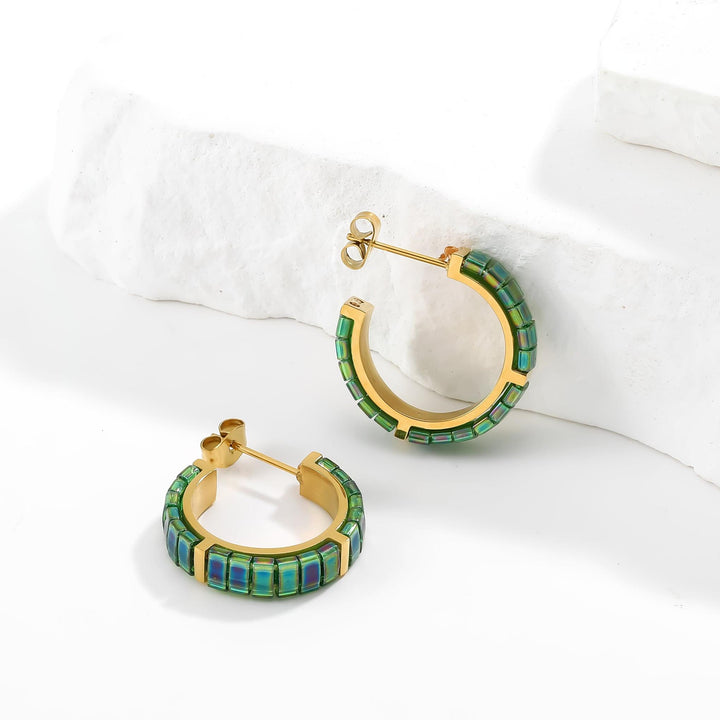Helena - Boucles d'oreilles Pierre de naissance Mai