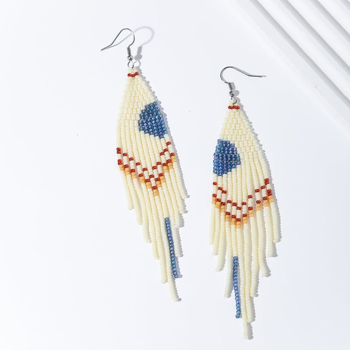 Line - Boucles d'oreilles - earring fait main en perles Miyuki par Køss Design