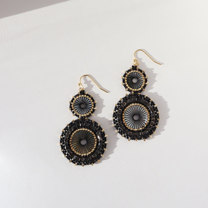 Lise - Boucles d'oreilles - earring fait main en perles Miyuki par Køss Design