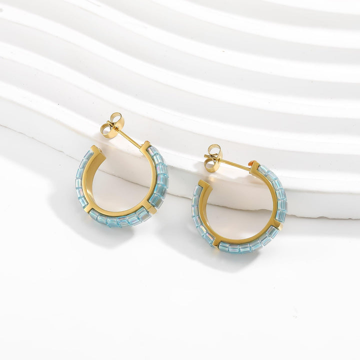 Marina - Boucles d'oreilles Pierre de naissance Mars