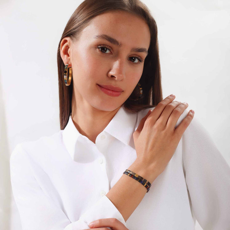 Moon - Køss Design earring fait main photo 6