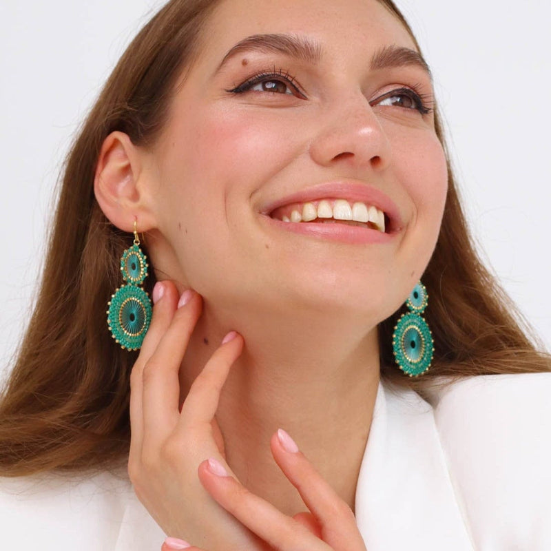 Mya - détail des couleurs et motifs en perles Miyuki Tila