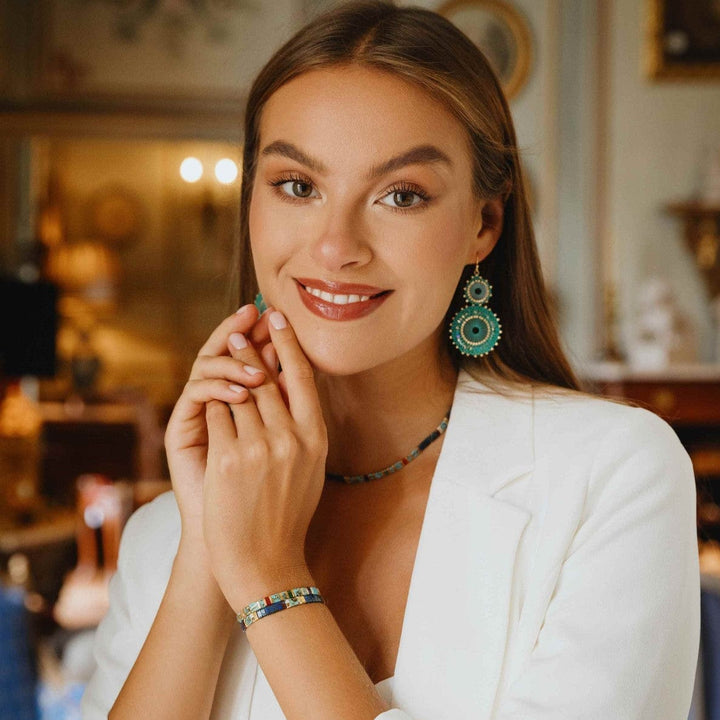 Mya - Køss Design earring fait main photo 6