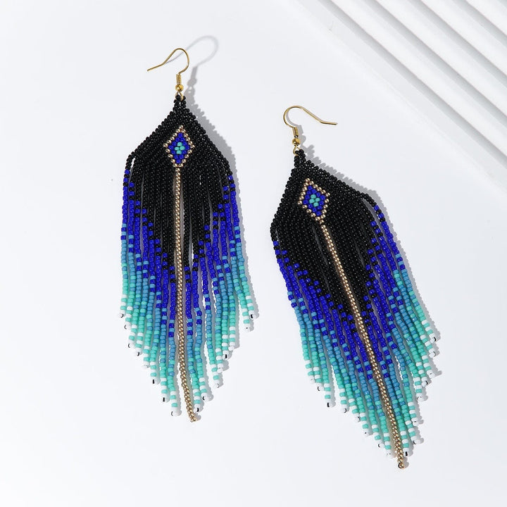 Paloma - Boucles d'oreilles - earring fait main en perles Miyuki par Køss Design