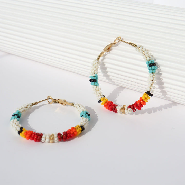 Sia - Boucles d'oreilles - earring fait main en perles Miyuki par Køss Design