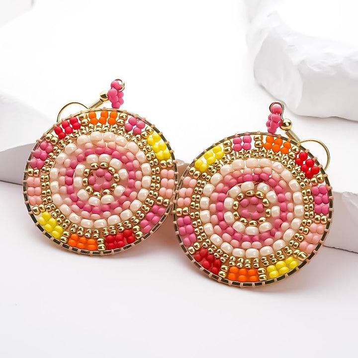 Zaria - Boucles d'oreilles - earring fait main en perles Miyuki par Køss Design