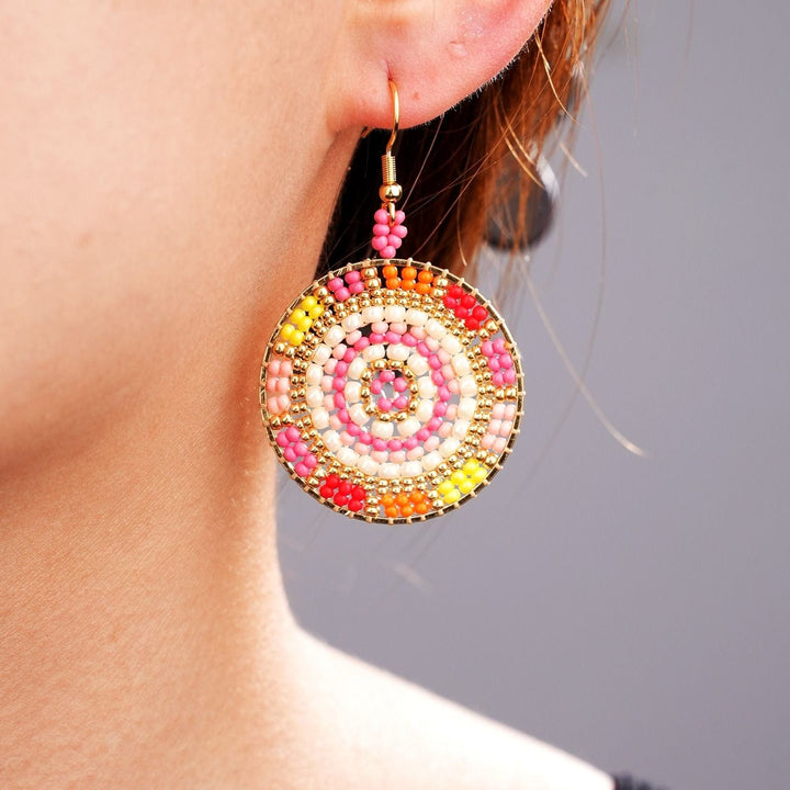 Zaria - détail des couleurs et motifs en perles Miyuki Tila