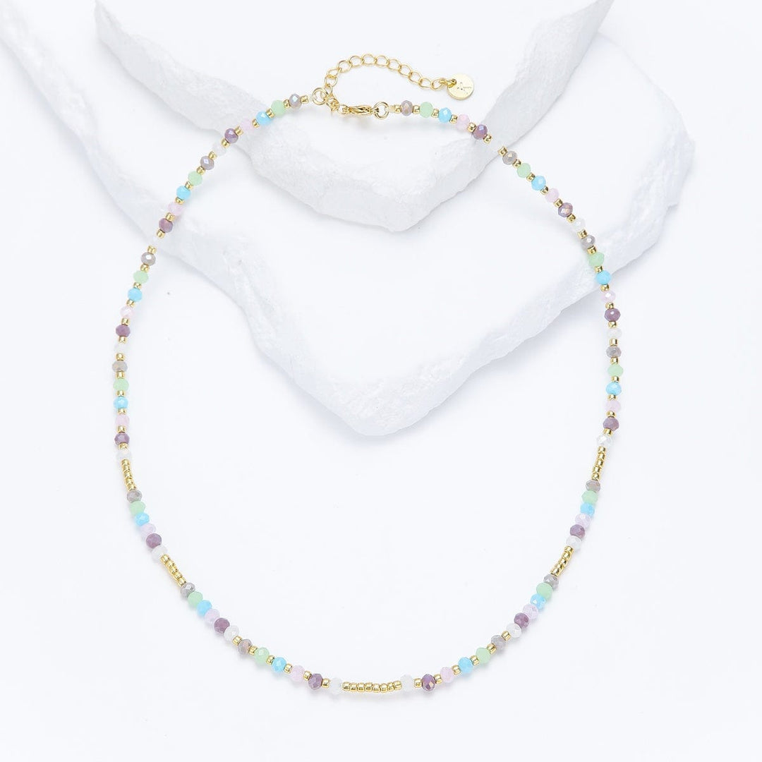 Alina - Collier de pierres - necklace fait main en perles Miyuki par Køss Design