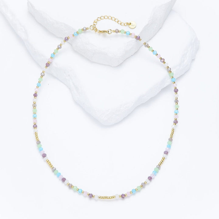 Alina - Collier de pierres - necklace fait main en perles Miyuki par Køss Design