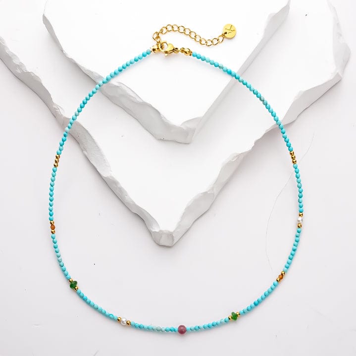 Calla - Collier de pierres - necklace fait main en perles Miyuki par Køss Design