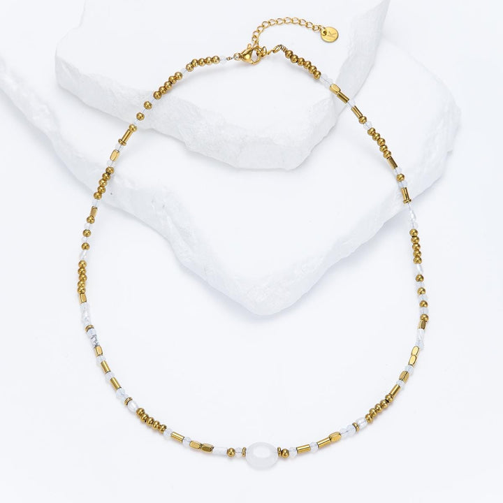 Gotha - Collier de pierres - necklace fait main en perles Miyuki par Køss Design