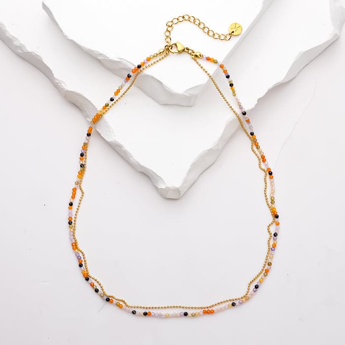 Rafaela - Collier de pierres - necklace fait main en perles Miyuki par Køss Design